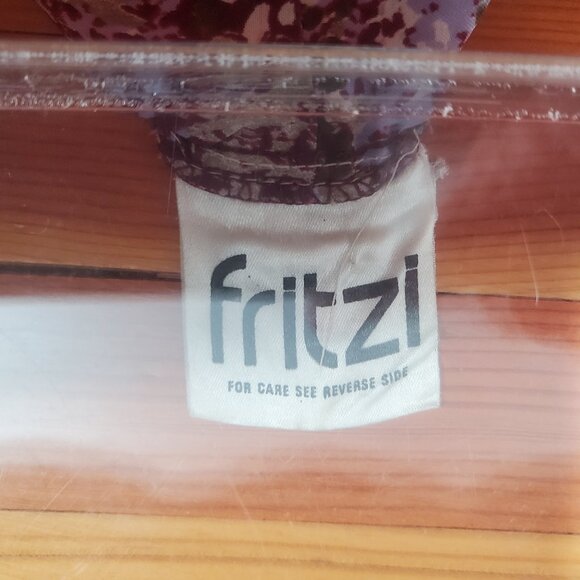 Vintage Fritzi (of California?) Floral No Button Coverlet Top O/S Nylon? - Picture 8 of 8